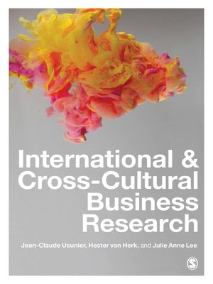 cover image of International and Cross-Cultural Business Research